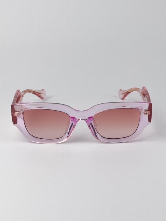 Gucci Women’s Sunglasses Transparent Pink Square Burgundy Gradient GG1558SK 003 main image 9